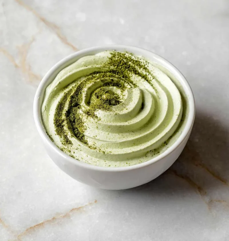 Matcha Cottage Cheese Mousse