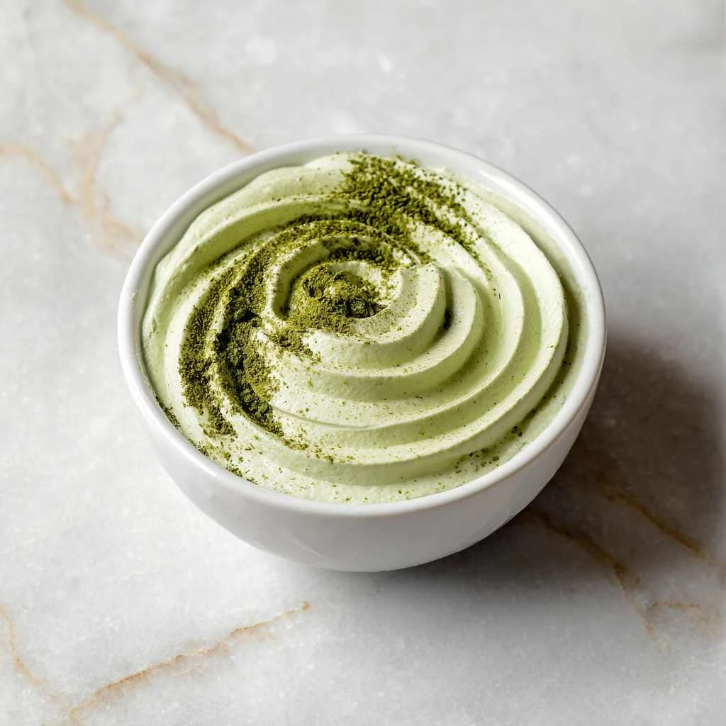 Matcha Cottage Cheese Mousse
