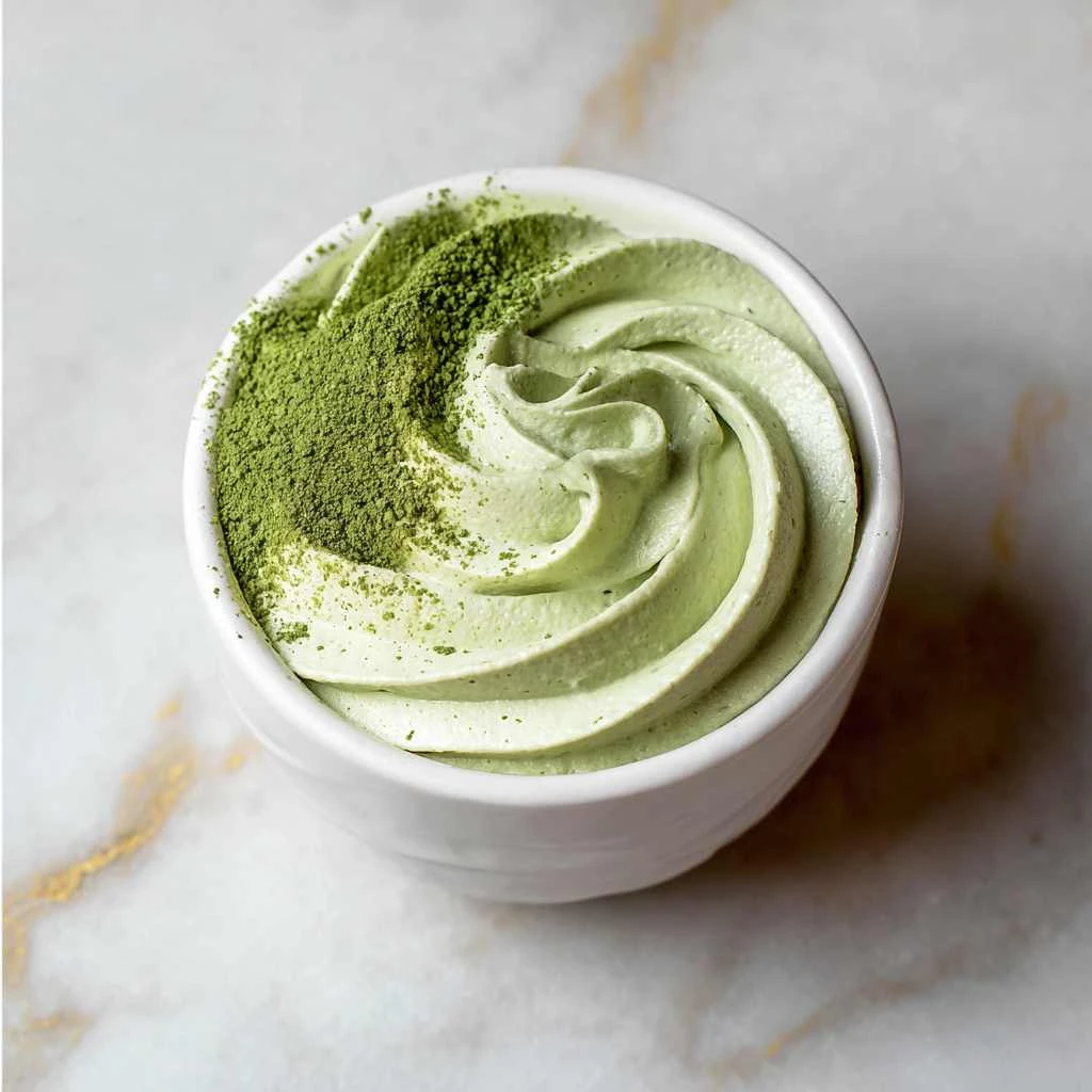 Matcha Cottage Cheese Mousse