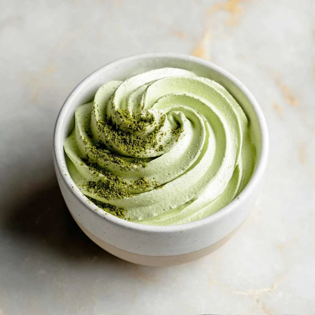 Matcha Cottage Cheese Mousse
