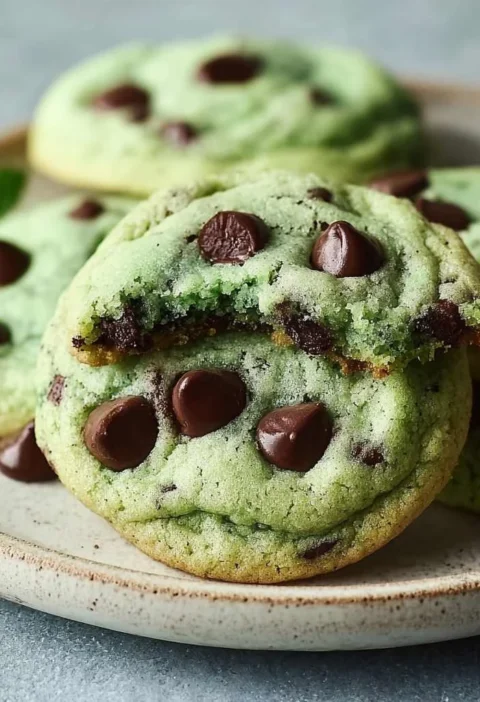 Mint Chocolate Chip Cookies Your New Favorite Minty