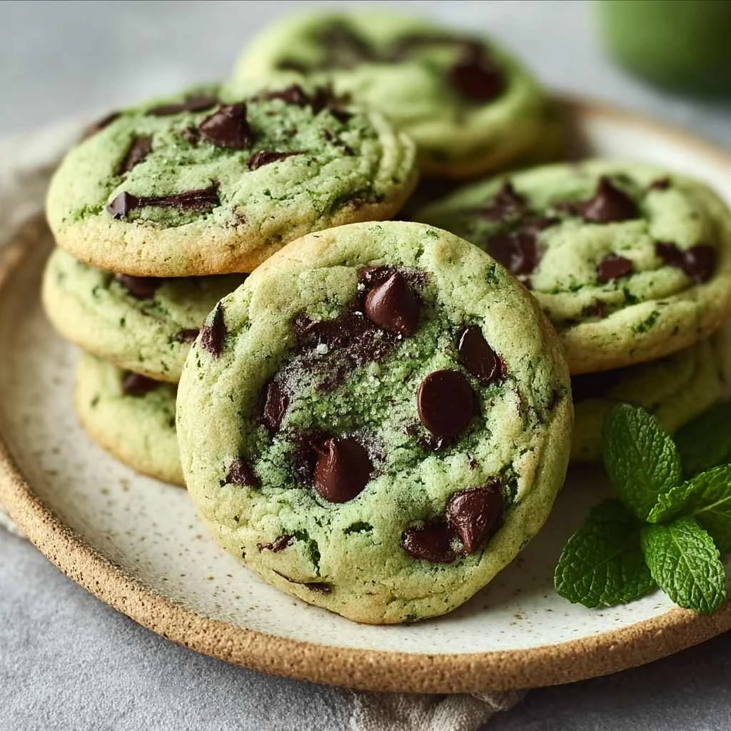 Mint Chocolate Chip Cookies Your New Favorite Minty