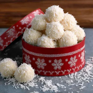 No Bake Coconut Snowballs