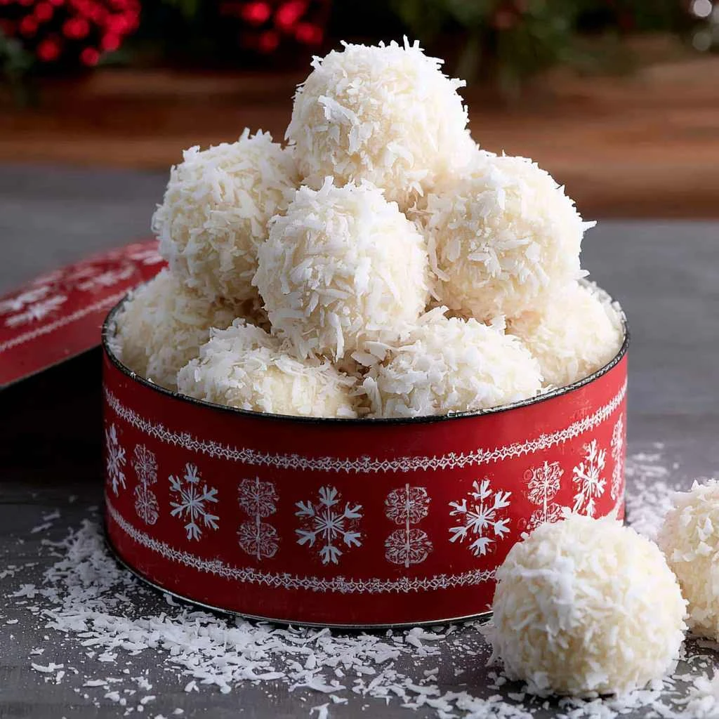 Bake Coconut Snowballs