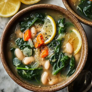 Nourishing White Bean and Lemon Soup Recipe