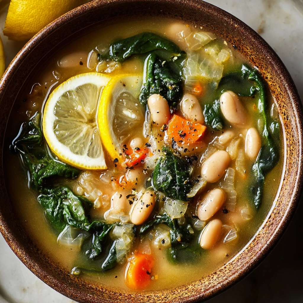 Nourishing White Bean Lemon Soup Recipe