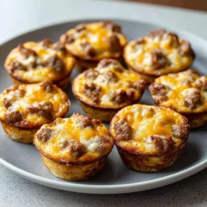 Perfect high protein pancake sausage mini muffins