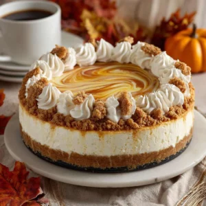 Pumpkin Pie Swirl Cheesecake