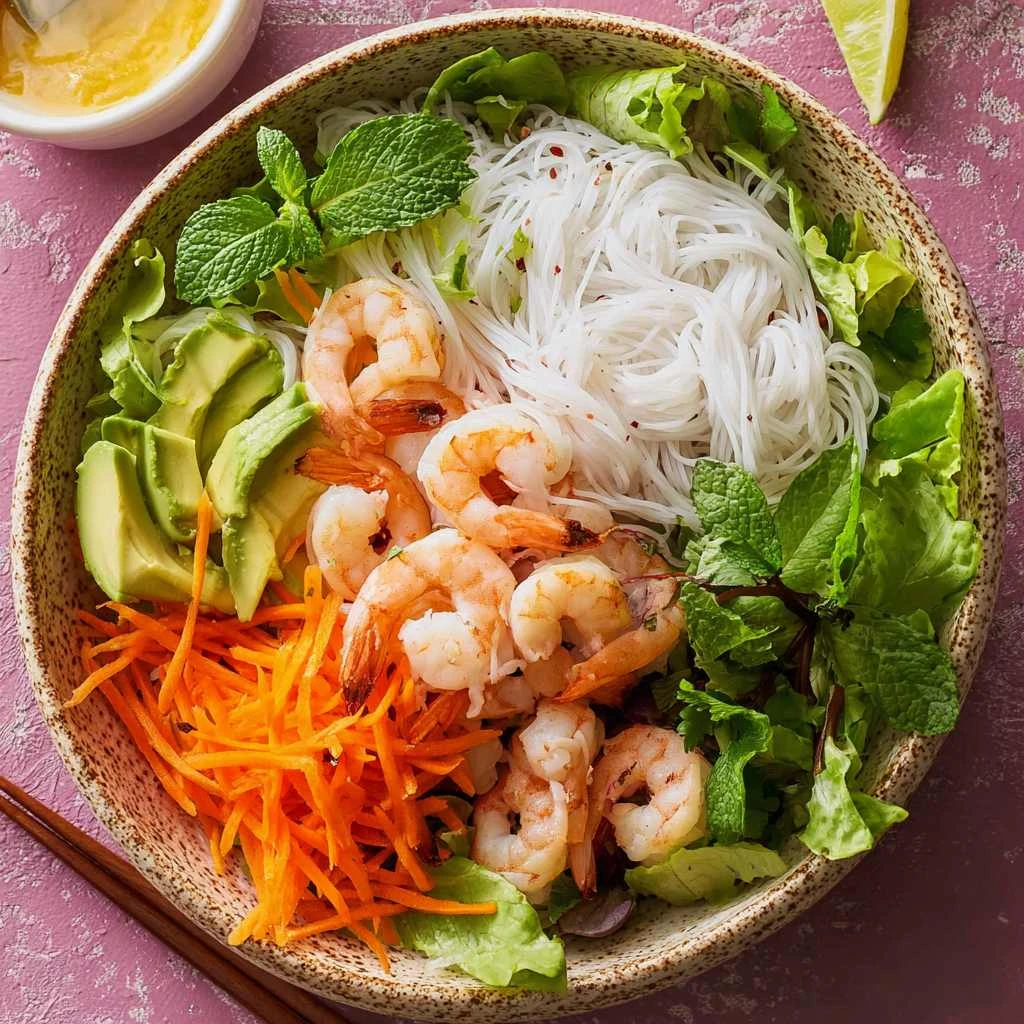 Shrimp Spring Roll In A Bowl