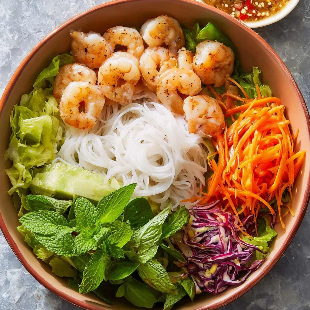 Shrimp Spring Roll Bowl
