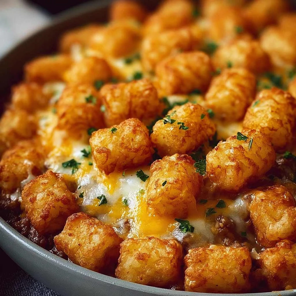 Delicious Tater Tot Casserole