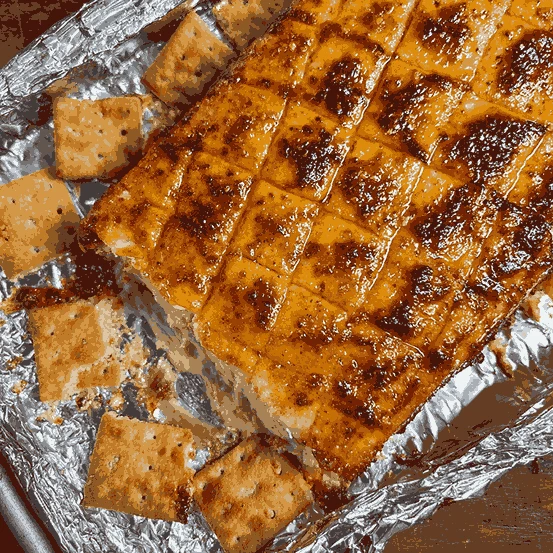 Smoked Nashville Hot Saltine Crackers
