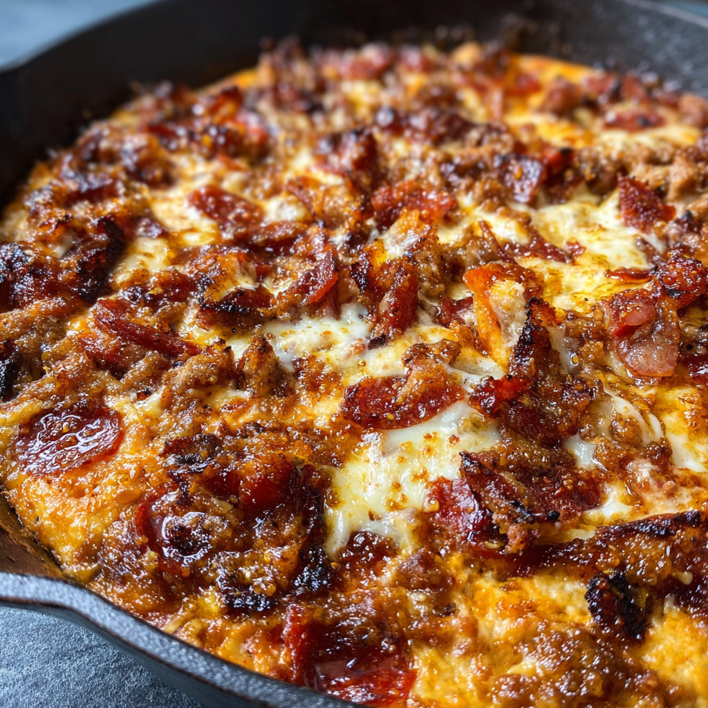 Hot Honey Smoked Pizza Dip