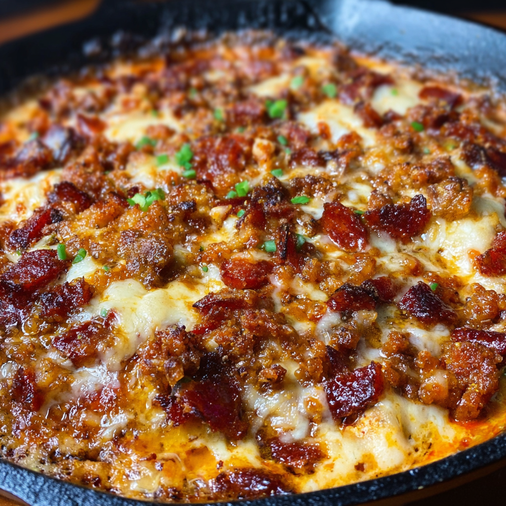 Hot Honey Smoked Pizza Dip