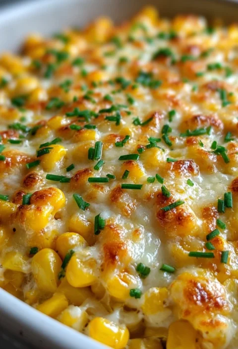 White Cheddar Baked Corn