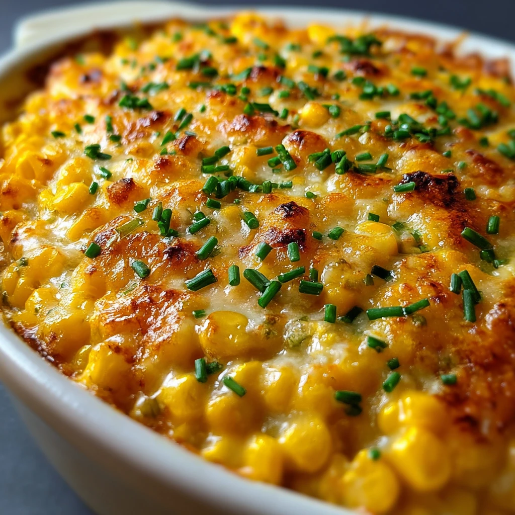 White Cheddar Baked Corn