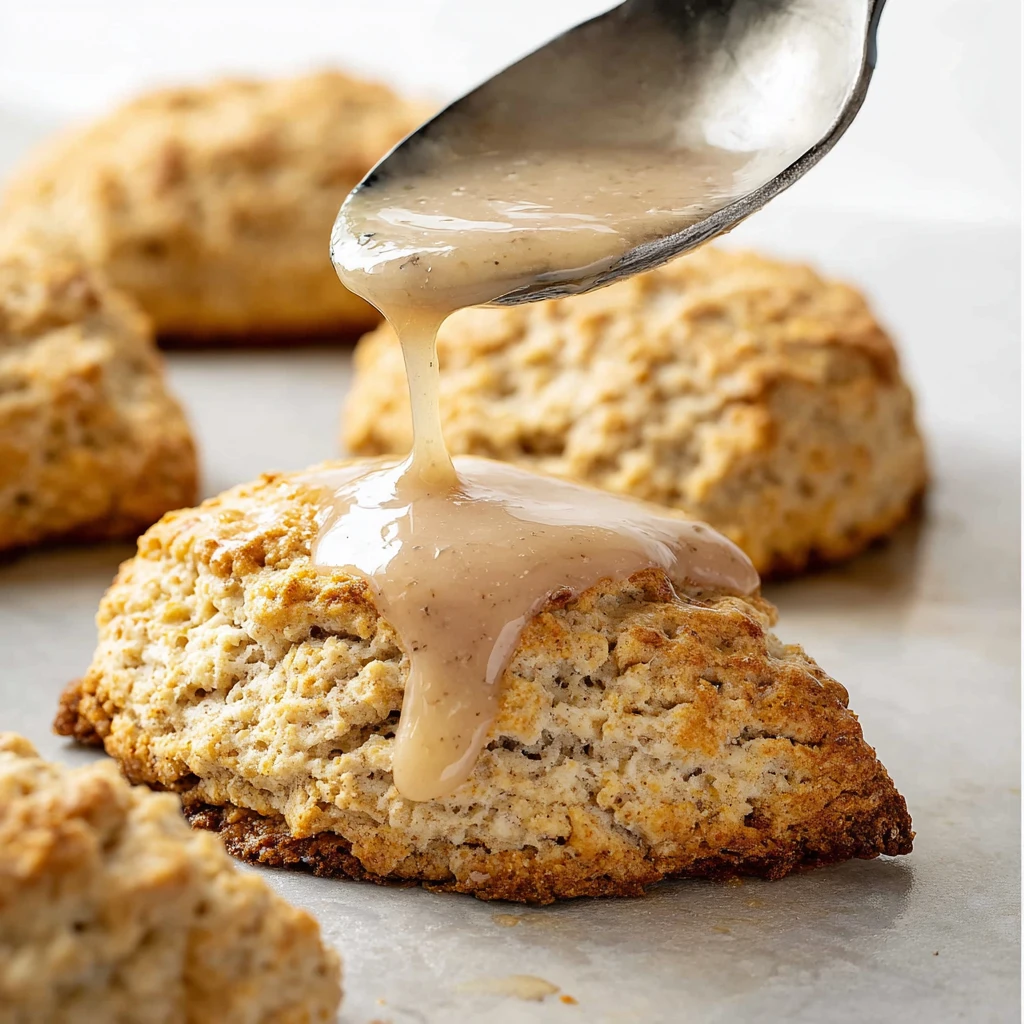Banana Scones with Maple Glaze