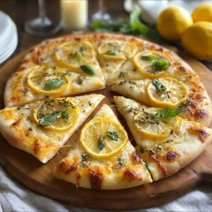 Bright and Zesty Lemon Pizza for a Fresh Twist on Dinner