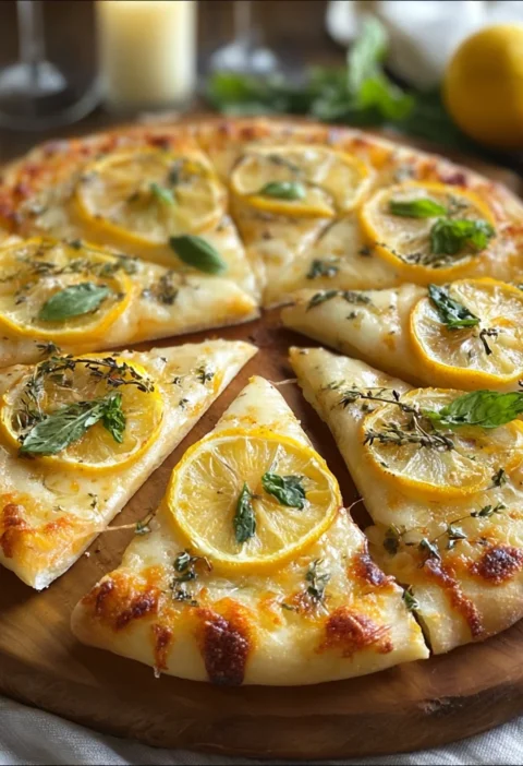 Bright Zesty Lemon Pizza Fresh Twist Dinner