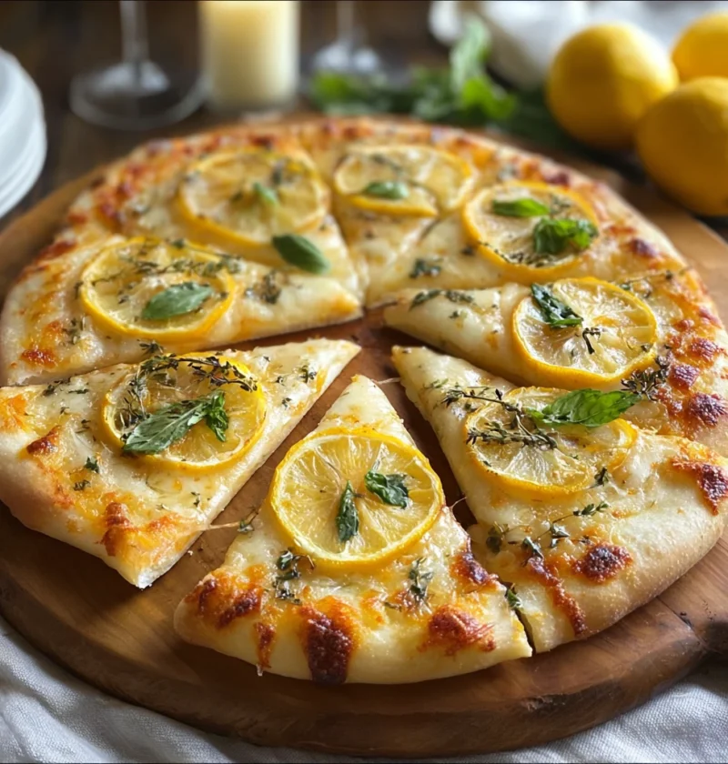 Bright Zesty Lemon Pizza Fresh Twist Dinner