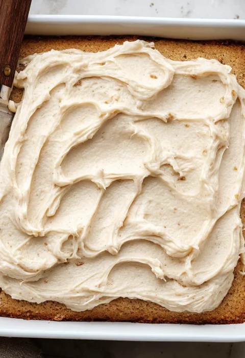 Browned Butter Banana Bars Frosting