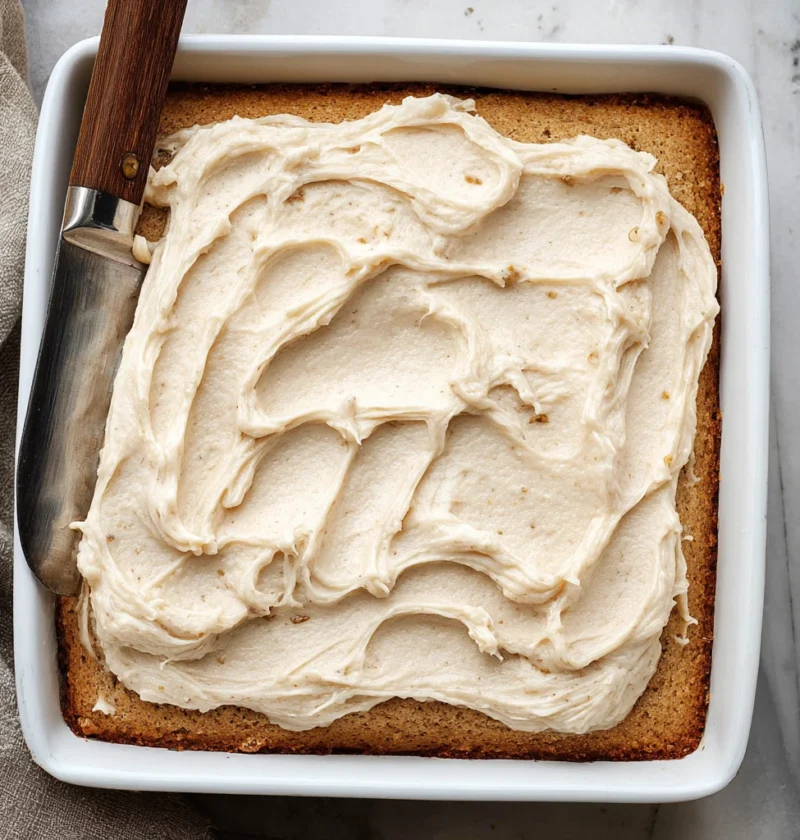 Browned Butter Banana Bars Frosting