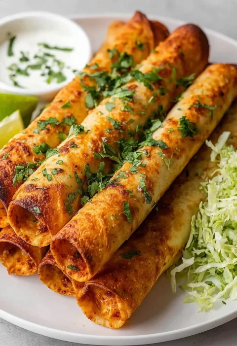 Buffalo Chicken Taquitos
