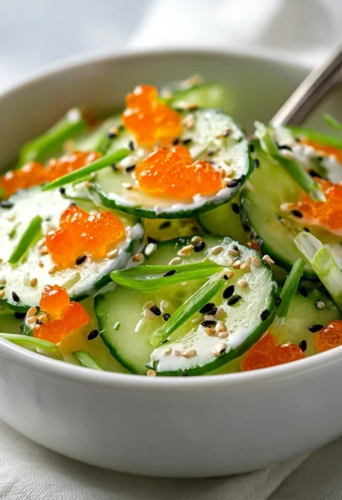 California Roll Cucumber Salad Refreshing Nocook Delight Recipe