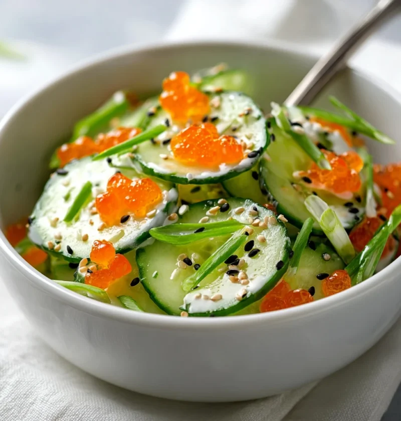 California Roll Cucumber Salad Refreshing Nocook Delight Recipe