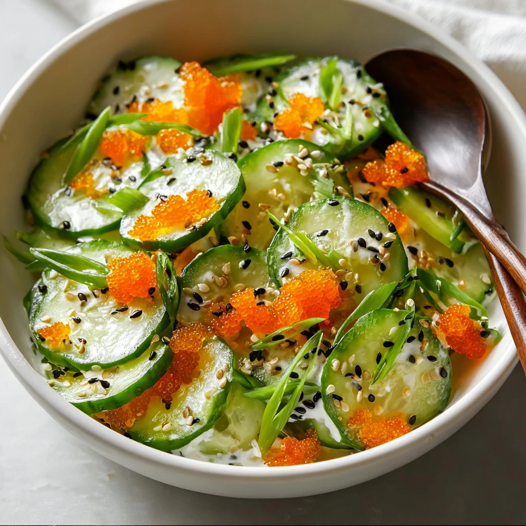 California Roll Cucumber Salad Refreshing Nocook Delight Recipe