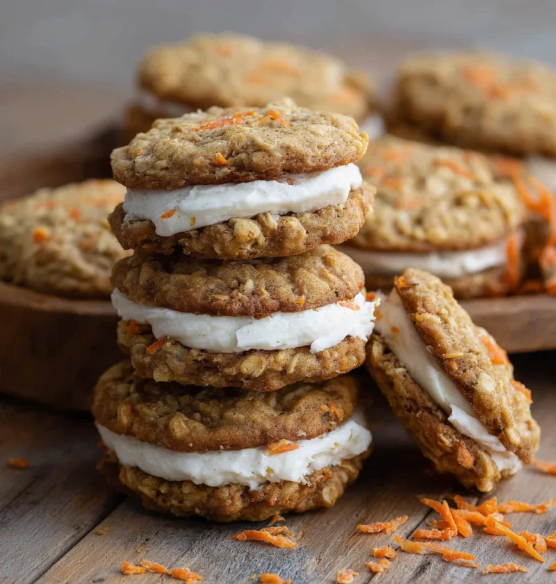 Carrot Cake Sandwich Cookies