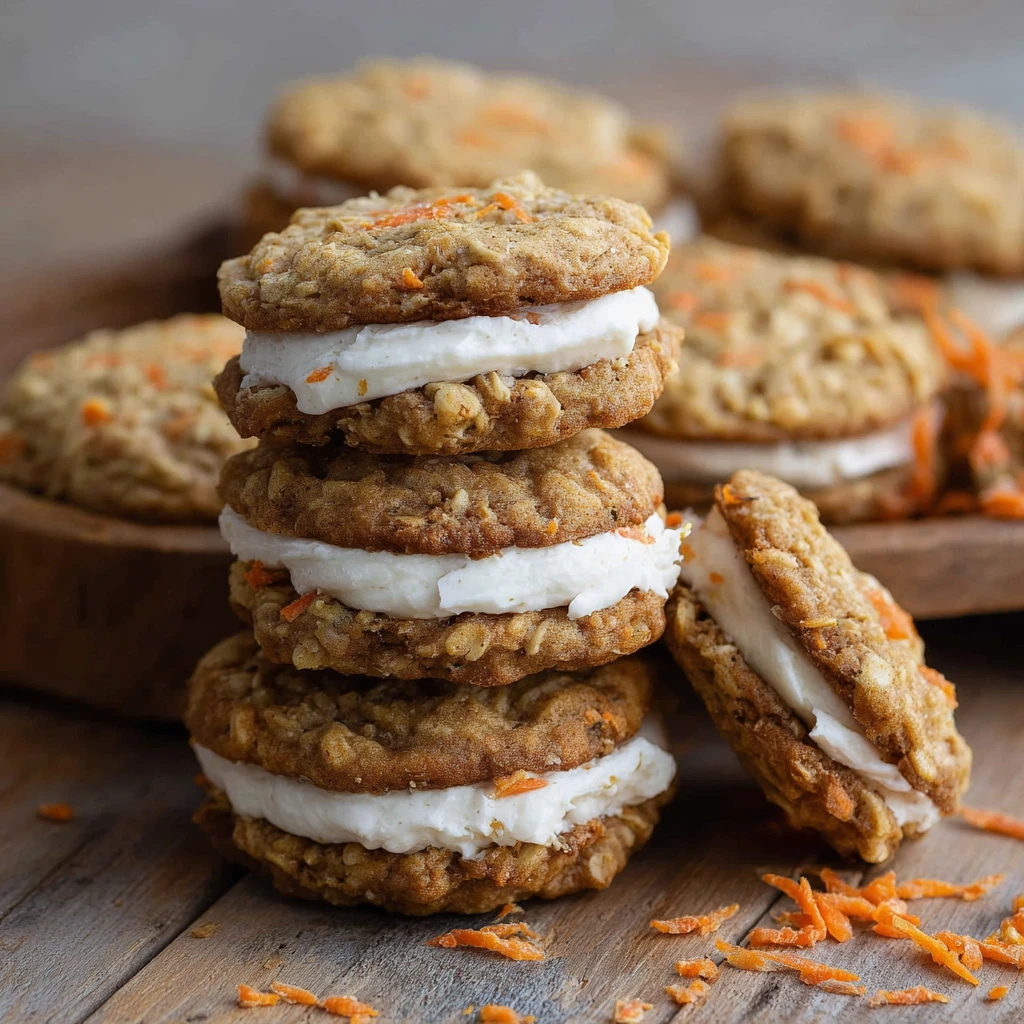 Carrot Cake Sandwich Cookies