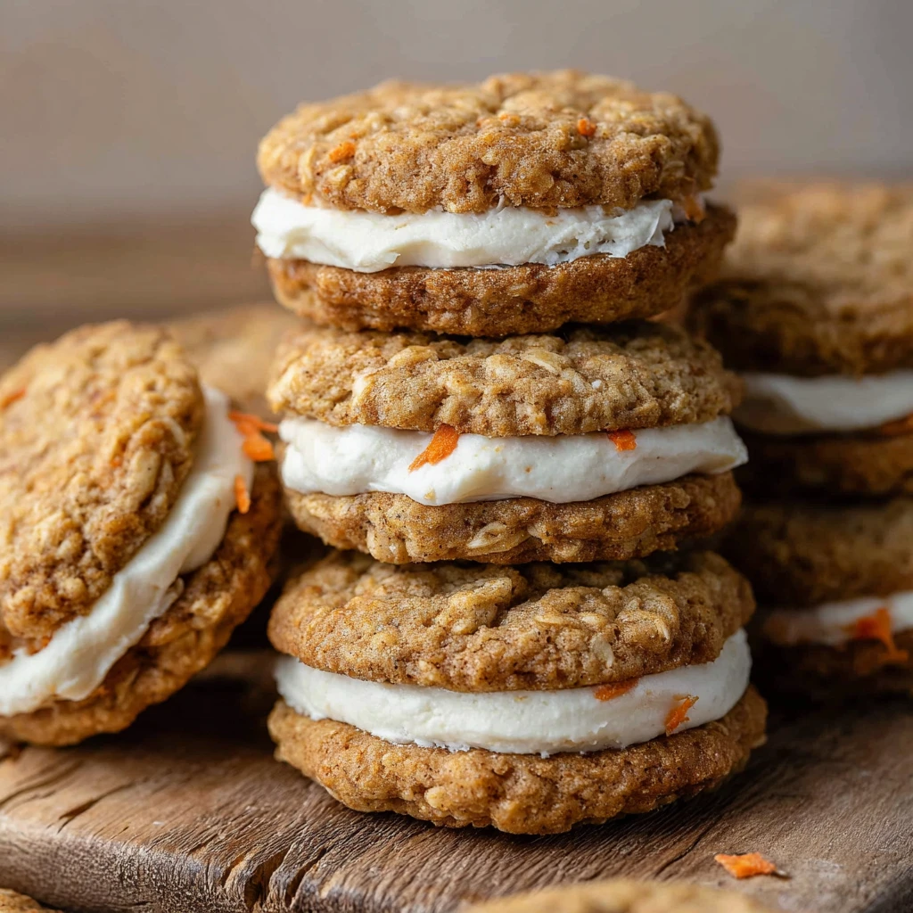 Carrot Cake Sandwich Cookies
