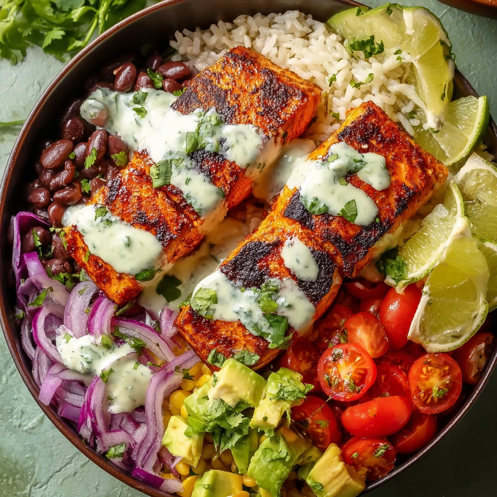 Chipotle Honey Salmon Bowls 20minute Recipe