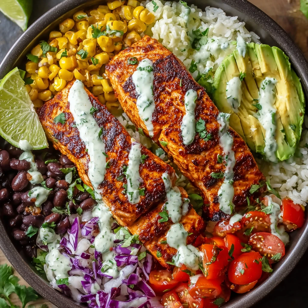 Chipotle Honey Salmon Bowls 20minute Recipe