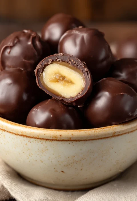 Chocolate Banana Peanut Butter Bites