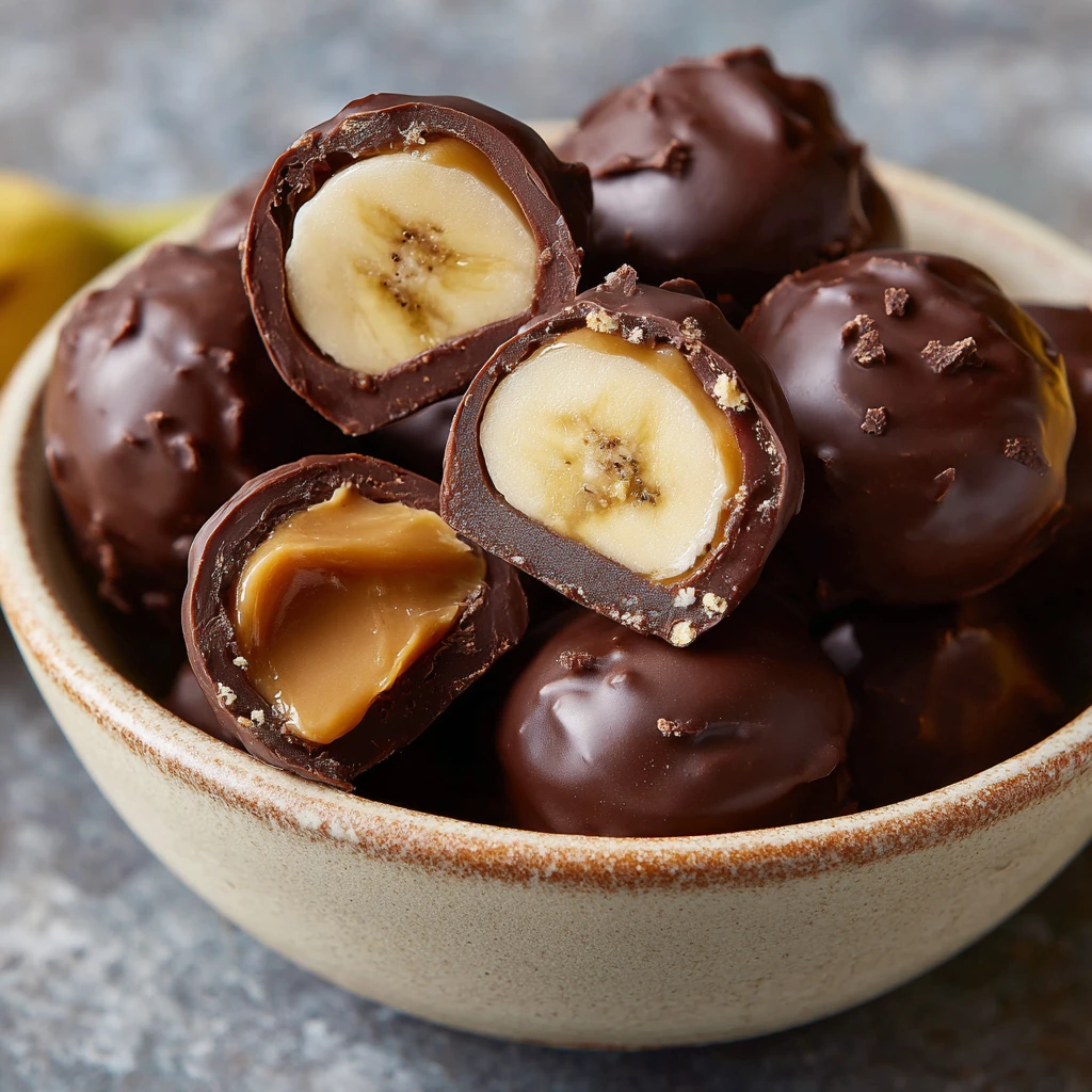 Chocolate Banana Peanut Butter Bites