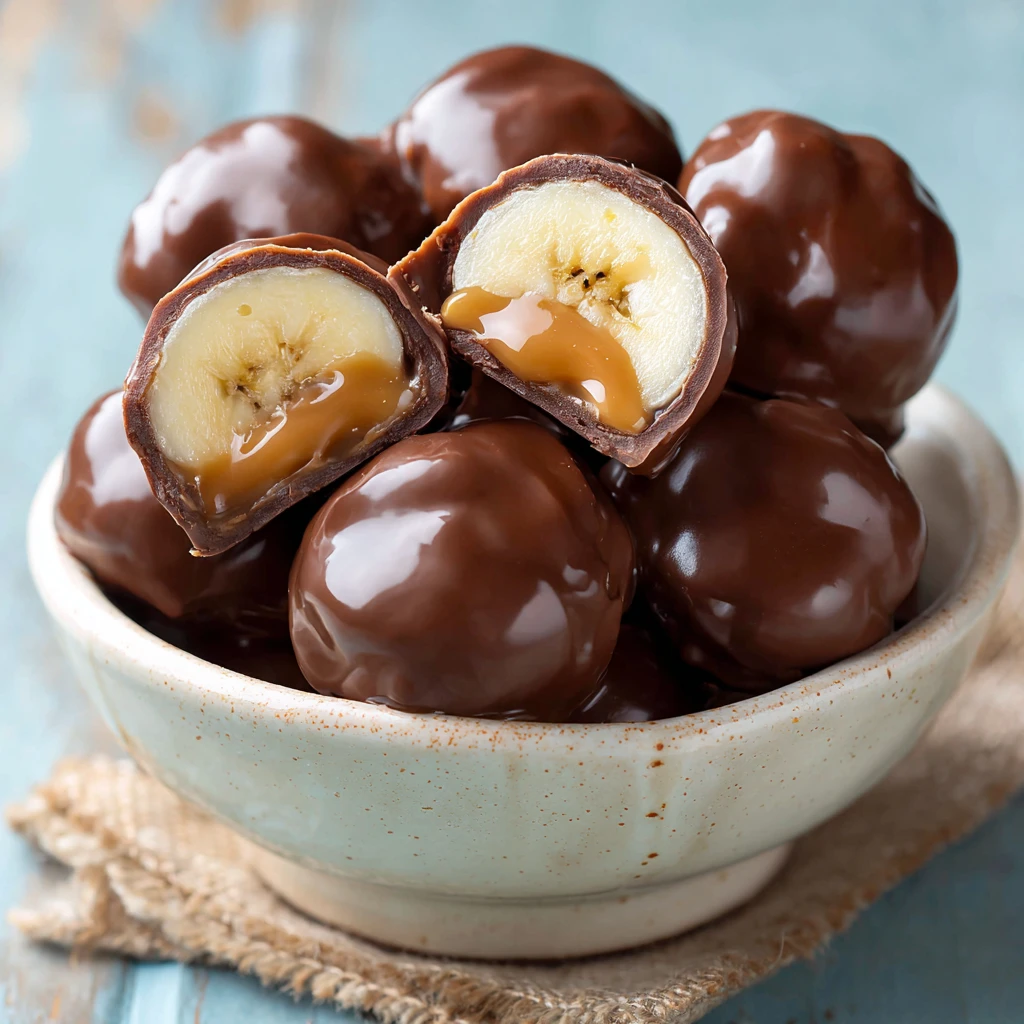 Chocolate Banana Peanut Butter Bites