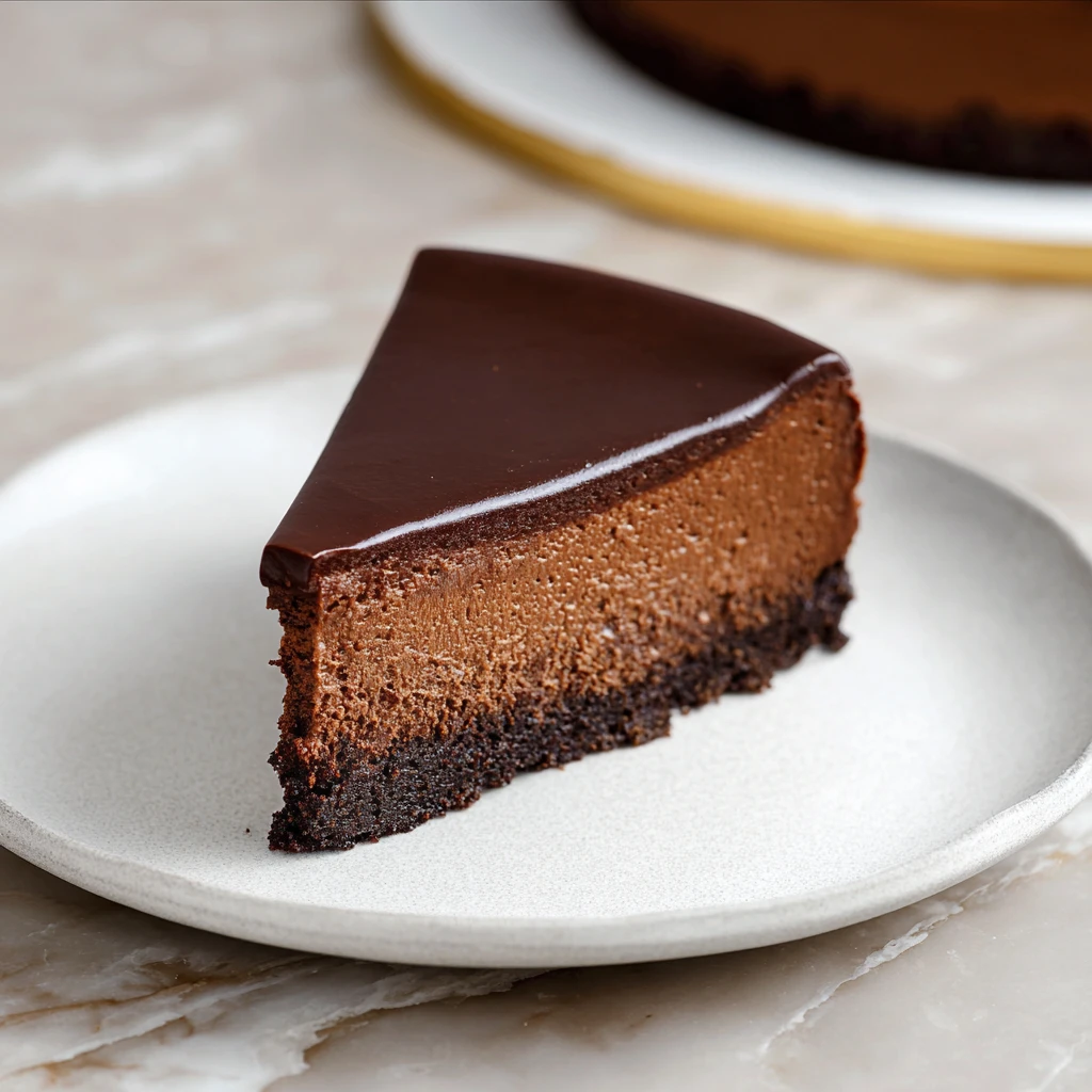 Chocolate Cottage Cheese Cheesecake