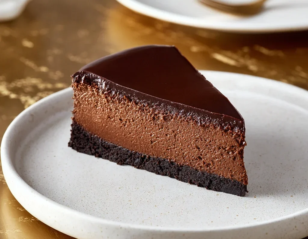 Chocolate Cottage Cheese Cheesecake