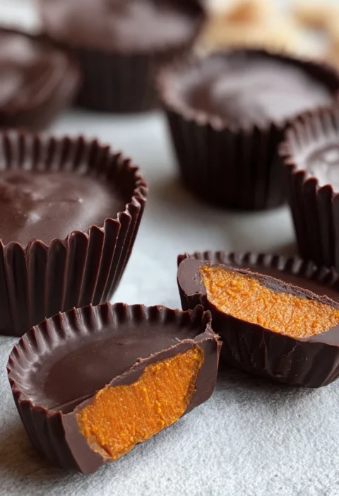Chocolate Pumpkin Butter Cups