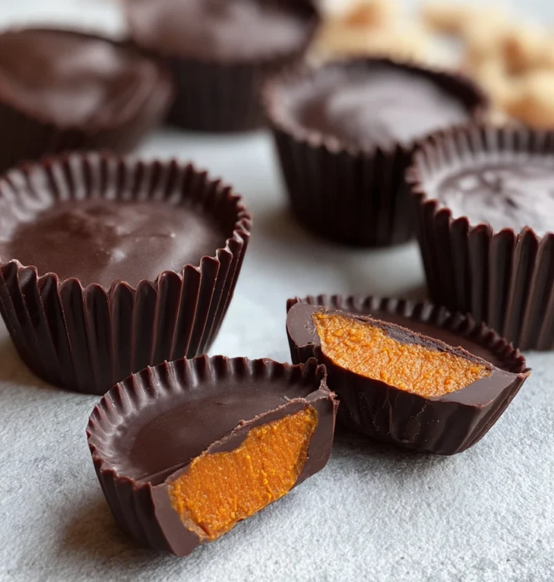Chocolate Pumpkin Butter Cups