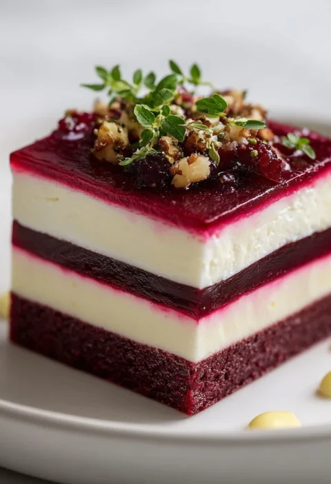 Colorful Beetroot Goats Cheese Terrine Effortless Elegance Recipe