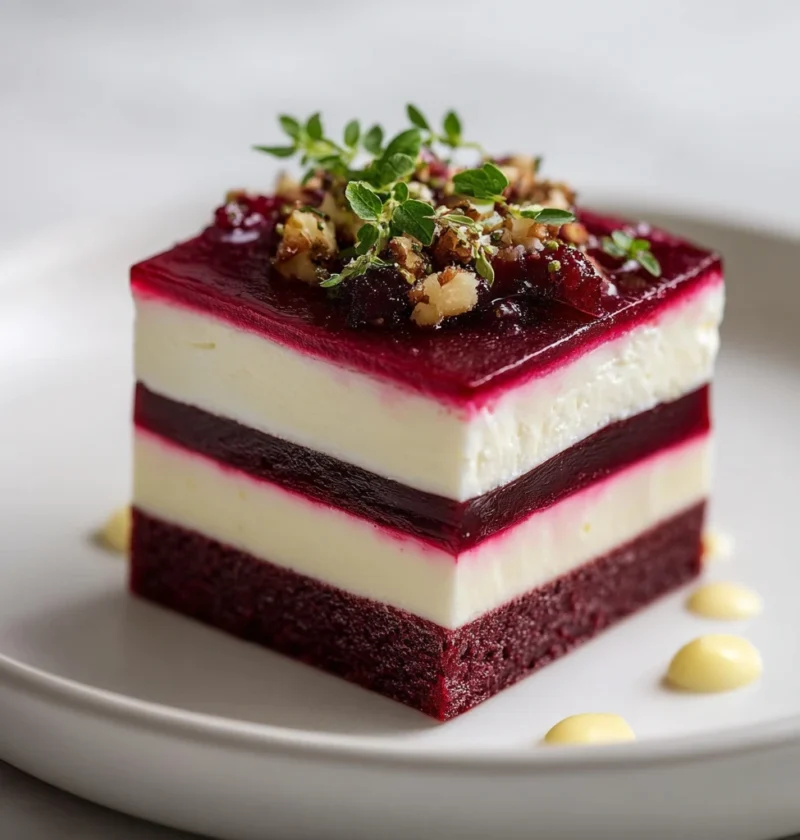 Colorful Beetroot Goats Cheese Terrine Effortless Elegance Recipe