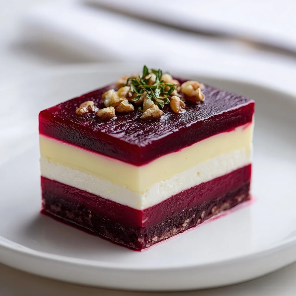 Colorful Beetroot Goats Cheese Terrine Effortless Elegance Recipe