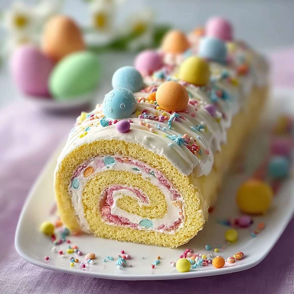 Colorful Easter Cake Roll: Celebrate Spring with Joyful Flavors