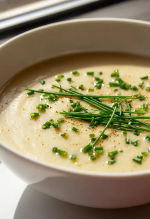 Creamy Garlic Potato Leek Soup Comfort Bowl