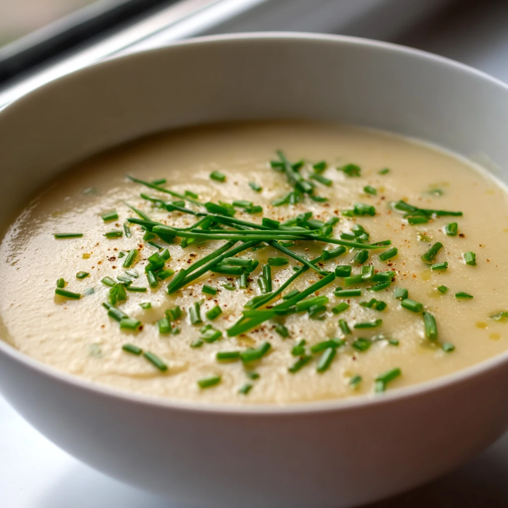 Creamy Garlic Potato Leek Soup Comfort Bowl