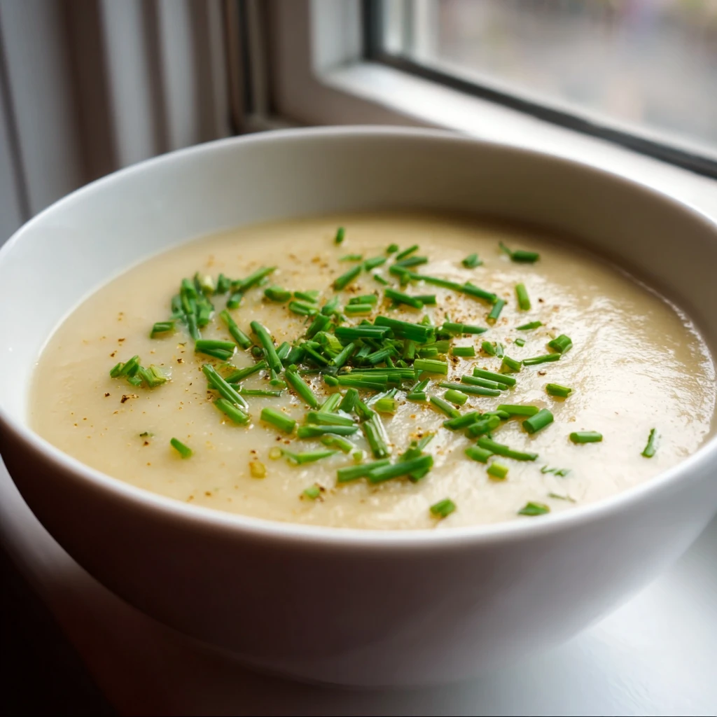 Creamy Garlic Potato Leek Soup Comfort Bowl