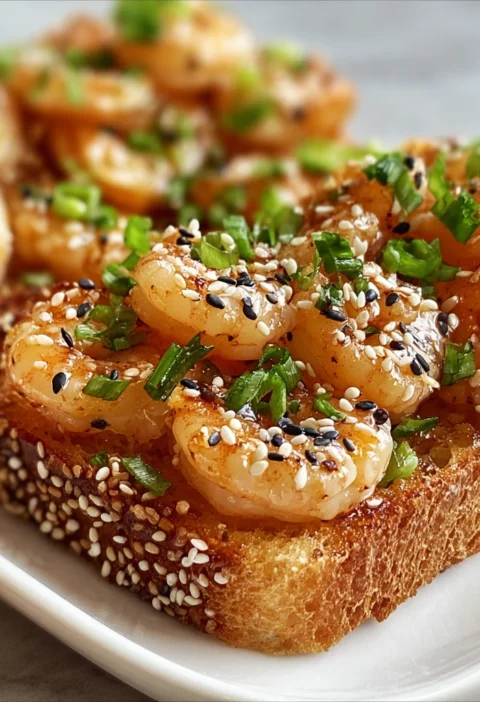 Crispy Sesame Shrimp Toast Flavorful Air Fryer Delight